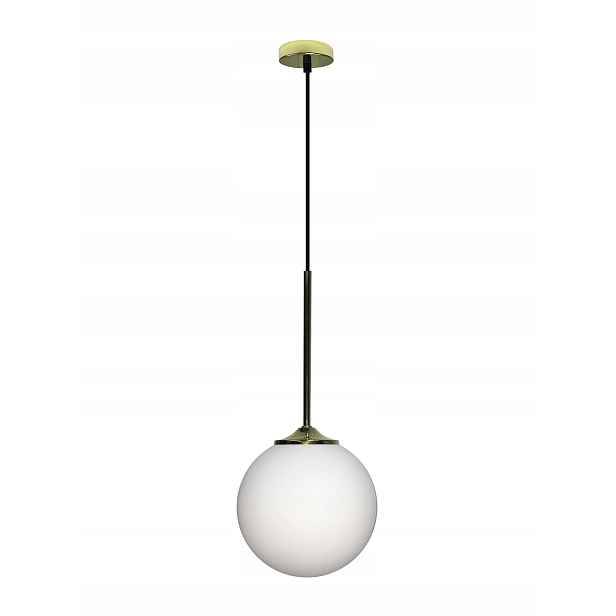 Skleněná lampa na Strop zlatá Zwis s Kloszem 18 cm