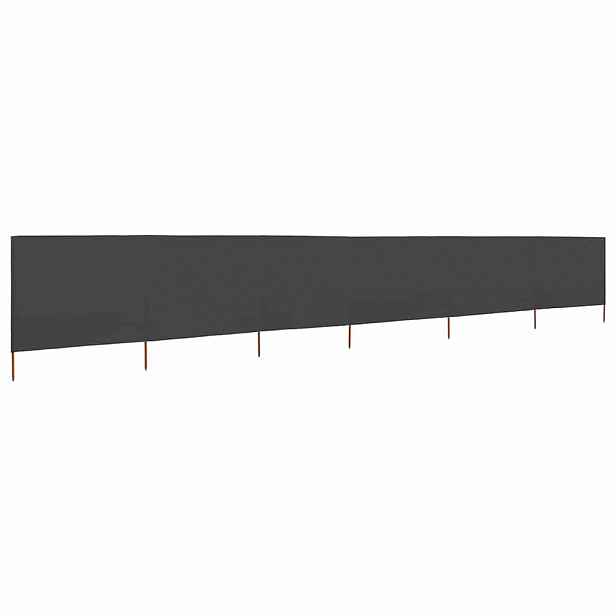 vidaXL 6dílná zástěna proti větru šedá 800 x 80 cm látková