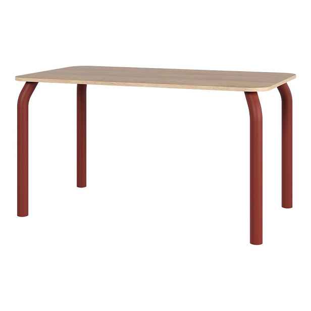 Jídelní stůl s deskou v dubovém dekoru 80x140 cm Meko – noo.ma