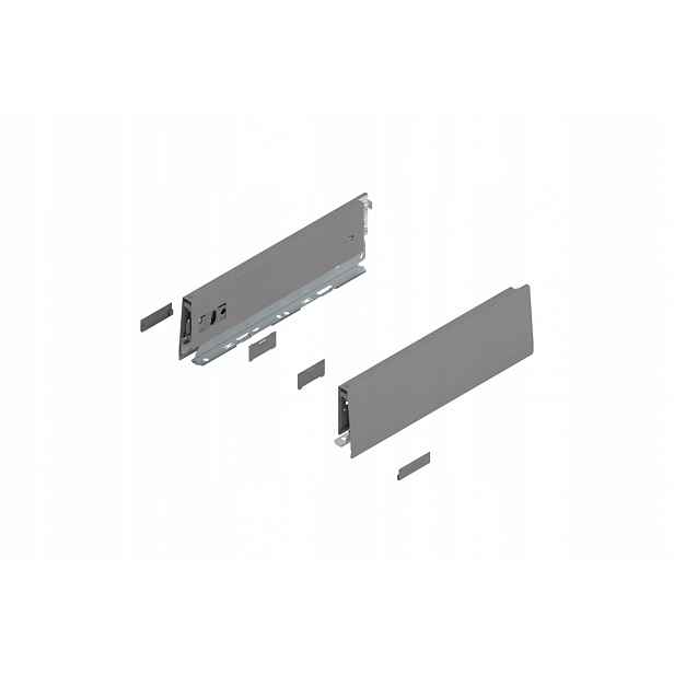 Blum 470M3002S Bok Merivobox, výška M (91 mm) 300 mm, šedá matná barva