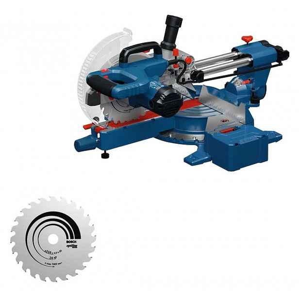 Bosch - Kapovací a pokosová pila GCM305-216S, 216 mm, 1300 W 0601B61001
