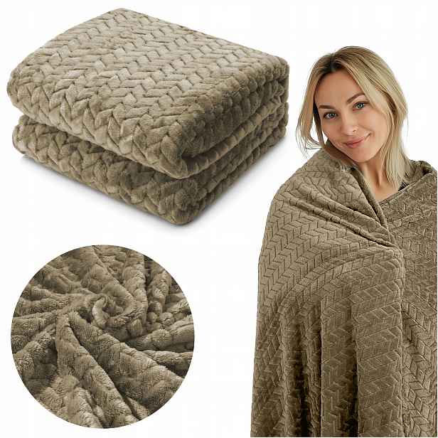 Deka na postel 200x220 Tlustá, extrudovaná z Mikrovlákna Měkká, teplá