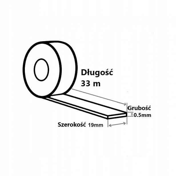 Melkib oboustranná akrylová průhledná páska 19 mm×33 m 0,5 mm
