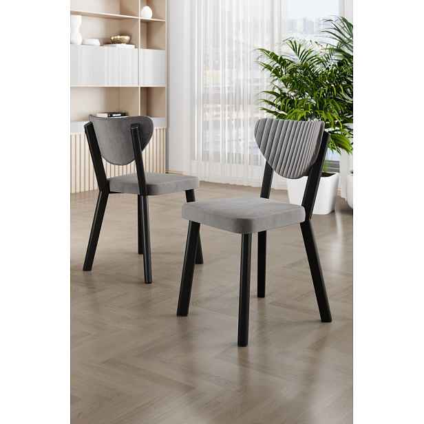 Sada židlí (6 kusů) Arfe - Grey, Black
