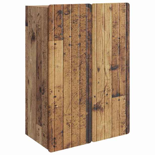 vidaXL Nástěnná skříň Staré dřevo 66 x 34,5 x 92 cm Kompozitní dřevo
