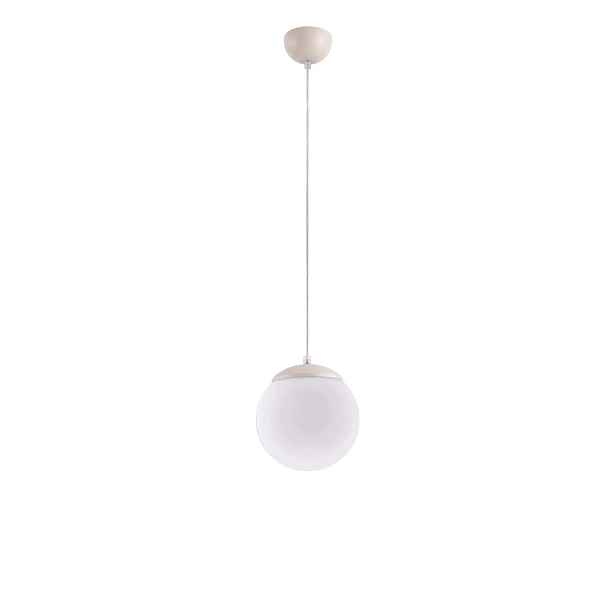 Závěsná lampa Ugo béžová Stropní osvětlení mléčná koule krémová Sollux