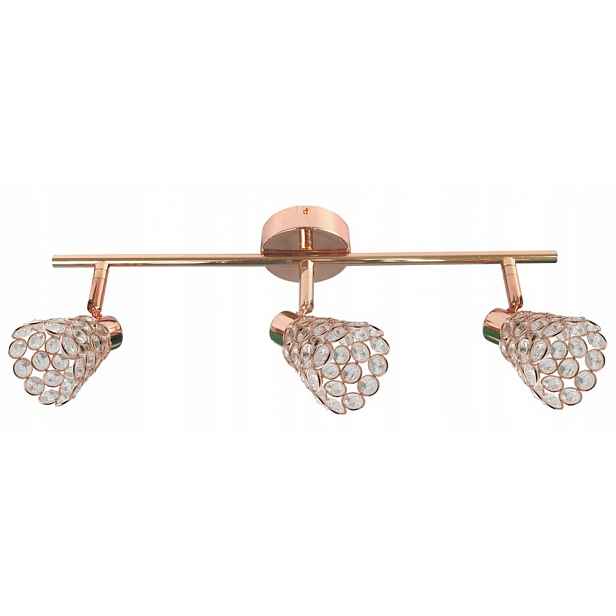 Lampa-lišta s krystaly 3XG9 Glossy Candellux