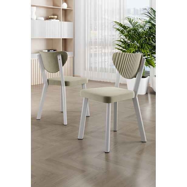 Sada židlí (6 kusů) Arfe - Cream, White