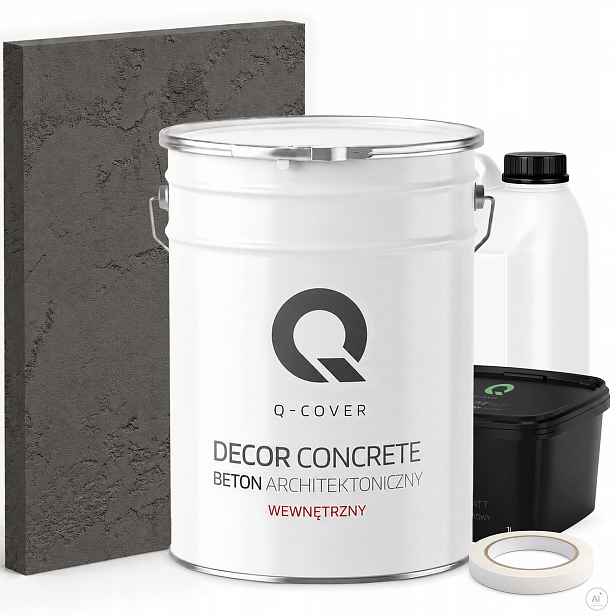 Architektonický Vnitřní Beton Set Šedý Tmavý F276 19kg 10m2