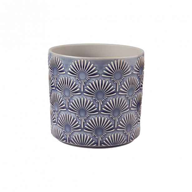 Butlers BLOOMY Květináč 12,5 cm - tm. modrá