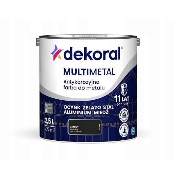 Dekoral Multimetal 2,5L Černý Mat