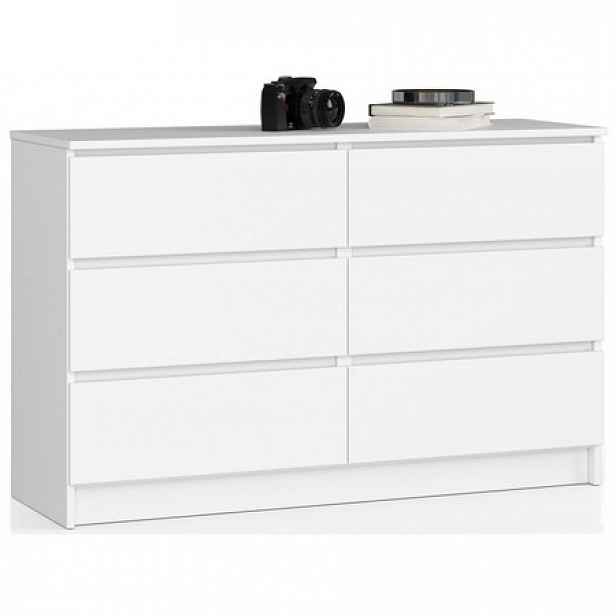Komoda K120 6SZ bílá
