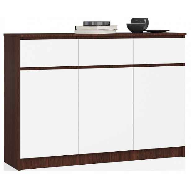 Komoda K140 3D 3 Ks Clp Venge Bílá Akd