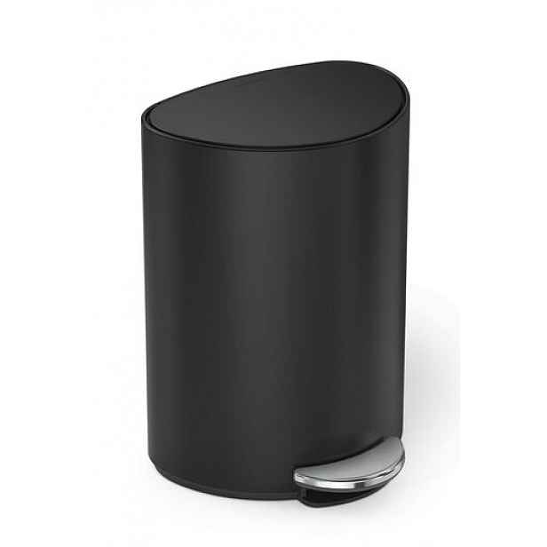 Pedálový odpadkový koš Simplehuman 6 l černá matná ocel SHCW2109