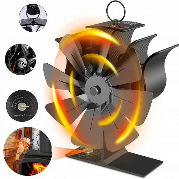 Teplovzdušný Krbový Ventilátor S Termoelektrickou Cirkulací Tepla