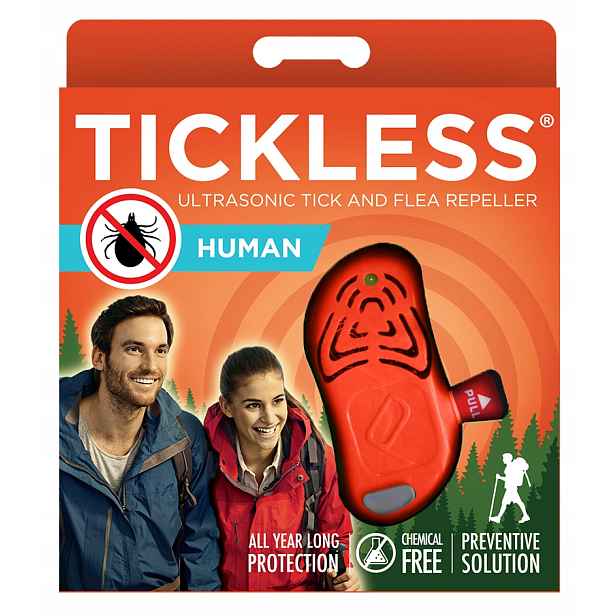 Tickless Human Účinná Ochrana před klíšťaty, proti klíšťatům Oranžová