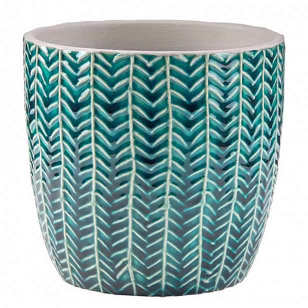 Butlers GREENDAY Květináč 13,5 cm - petrolejová