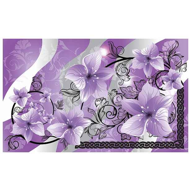 Fototapeta Fialové květiny vinylová Elegance a styl 208x146 lepidlo