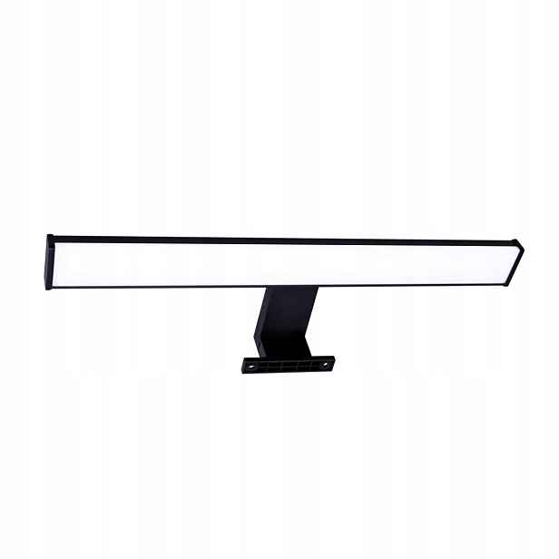 Led koupelnové nástěnné svítidlo nad zrcadlo černé, lineární, 40 cm, IP44 Polux