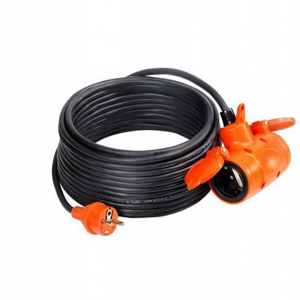 Prodlužovací Kabel Do Dílny S Dvojitou Zásuvkou IP44 30 m