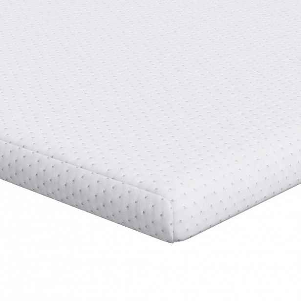 vidaXL Topper na matraci Bílá 140 x 190 cm Jacquardová tkanina