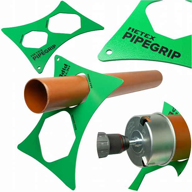Držák Stojan Držák pro kanalizační potrubí 110 mm 160 mm ocelový PipeGrip