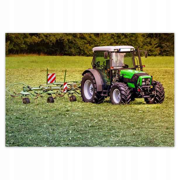 Fototapety 104x70 Traktor na sekacím poli