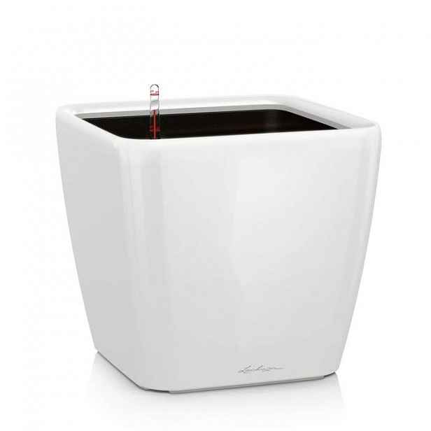 Květináč QUADRO LS komplet set 43cm bílá
