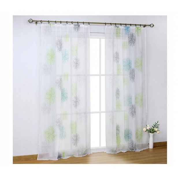 Záclona s plisovaným Voál vzorem 140x225 cm Schoal