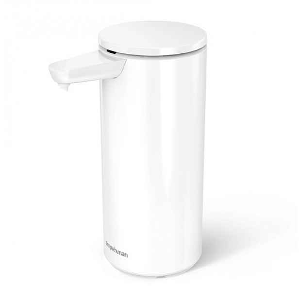 Bezdotykový dávkovač mýdla Simplehuman 414 ml dobíjecí bílá ocel SHST1075