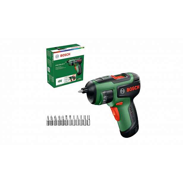 Bosch - AKU šroubovák PSR Select, s bity 0603977100