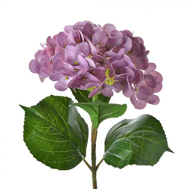Fialová umělá dekorace květina hortenzie Hydrangea - 67cm Clayre & Eef