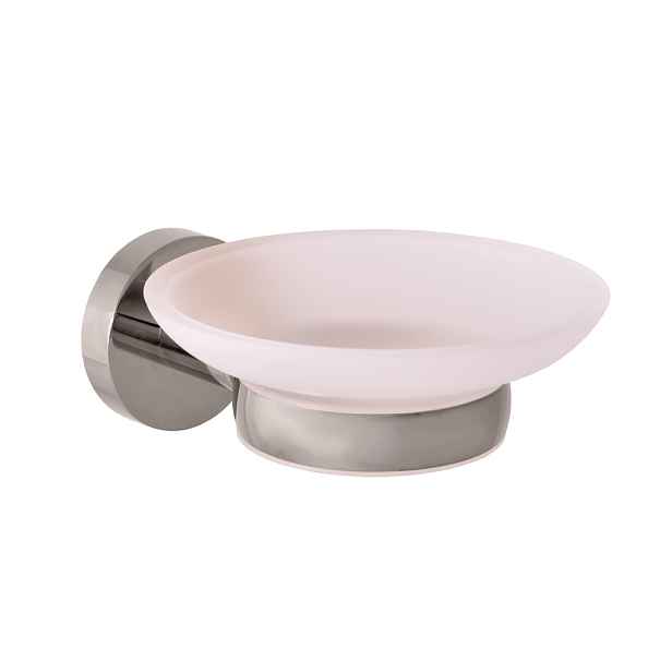 RAV Slezák Mýdlenka skleněná - metal grey - lesklá Koupelnový doplněk COLORADO COA0300MGL