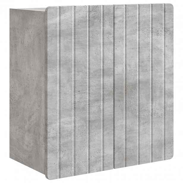 vidaXL Nástěnná skříň Betonově šedá 59 x 31 x 64 cm Kompozitní dřevo
