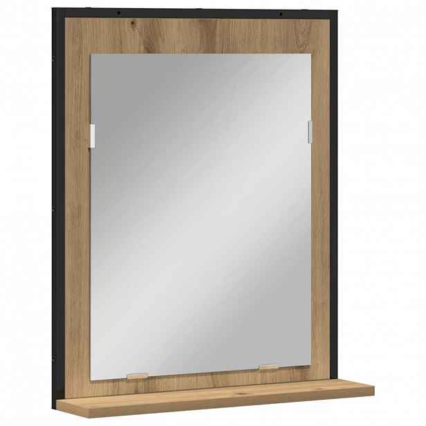 vidaXL Zrcadlo dub artisan 50 x 12 x 60 cm Sklo a inženýrské dřevo