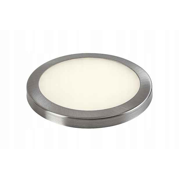 Led podskříňková lampa moderní stříbrná kulatá 8 cm stmívatelná Rabalux