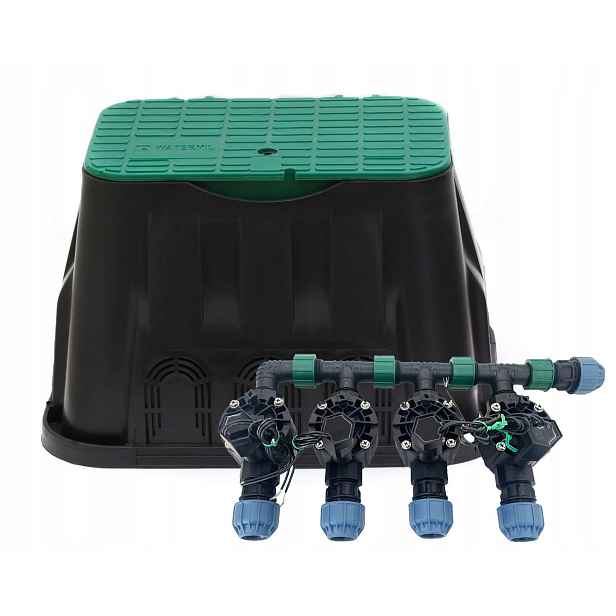 Rozdělovač Kolektor Rain Bird Hv 4 sekce na Pe 25 Šachta Standard