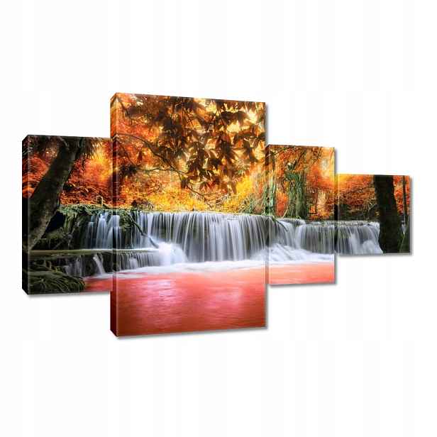 Obraz 130x80 Oranžový vodopád