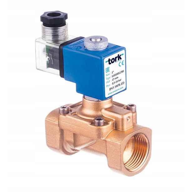 Elektroventil na vodu 1/2 230 V Ac, elektromagnetický ventil Uzavřený