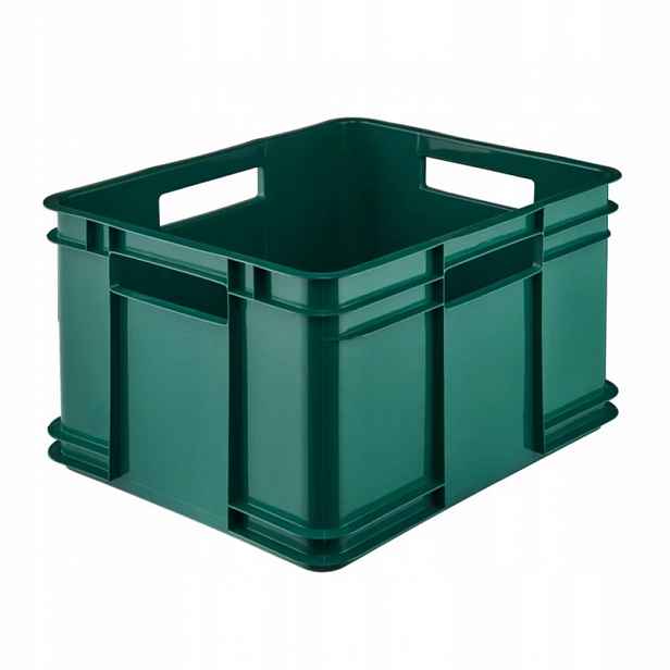 Nádoba 54L Velká XXL se čtyřmi úchyty zelená 52 cm x 43 cm x 28 cm