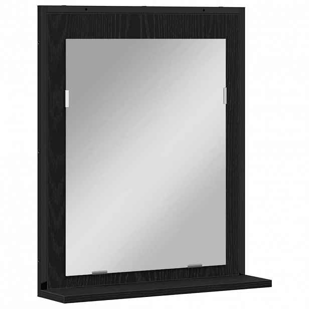 vidaXL Zrcadlo Černý dub 50 x 12 x 60 cm Sklo a inženýrské dřevo