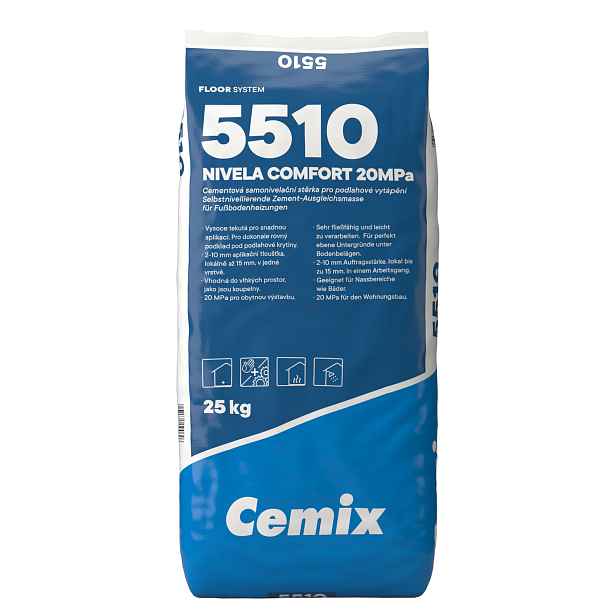 Hmota samonivelační Cemix 5510 Nivela Comfort 25 kg
