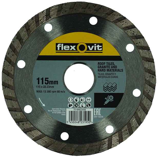 Kotouč řezný DIA Flexovit CR Turbo 115×22,23×7 mm