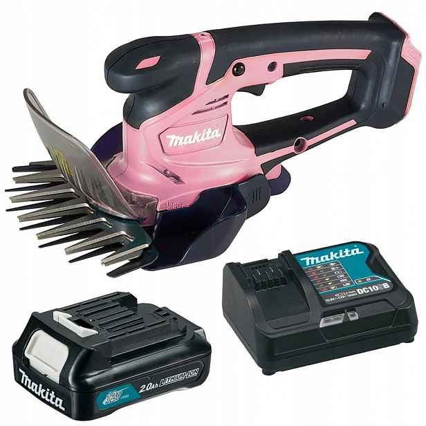 Nůžky na trávy 12V 1x 2,0Ah Makita UM600DSAP růžové