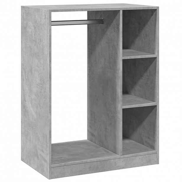 vidaXL Šatní skříň betonově šedá 77 x 48 x 102 cm kompozitní dřevo