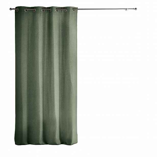 Záclona na průvlecích Chambray Chinea Cedre, 135 x 240 cm, zatemňující