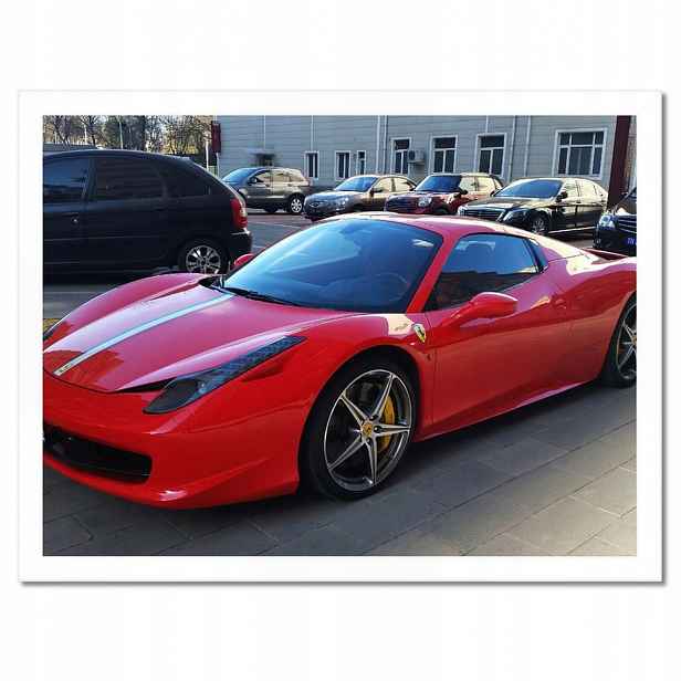 Plakáty v rámu 40x30 Červené Ferrari