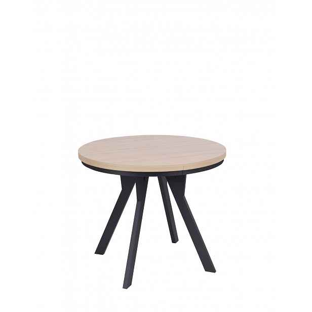 Rozkládací jídelní stůl Torino 90-190x90 cm, dub přírodní