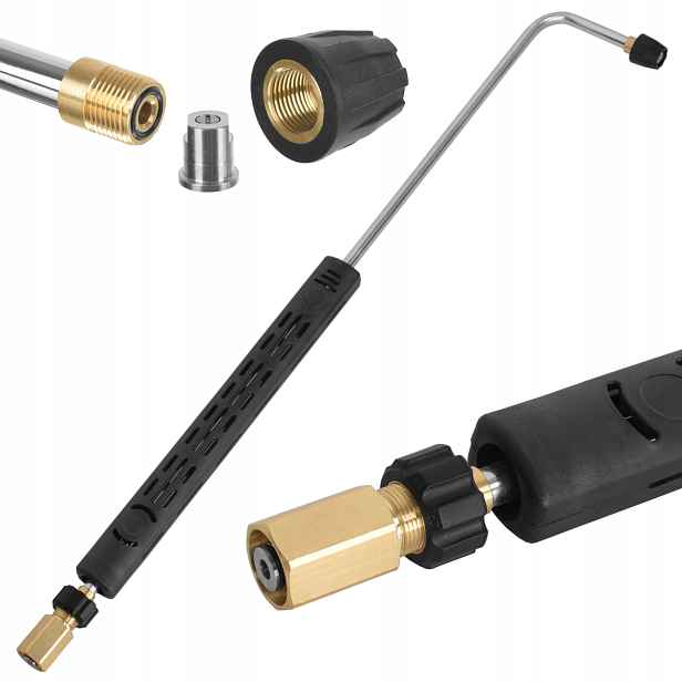 Úhlová tryska závit M22 Easylock pro podvozky myčky Karcher Hd Hds 900 mm