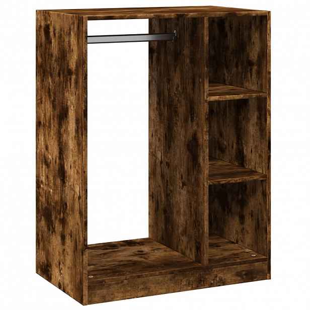 vidaXL Šatní skříň kouřový dub 77 x 48 x 102 cm kompozitní dřevo